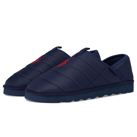 NWT POLO RALPH LAUREN Men Everett Recycle Slipper Navy/Red 12 Medium - Picture 5 of 7